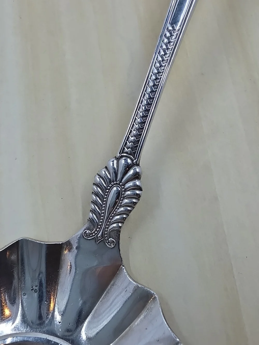 Towle Silver Norwood Pattern Punch Ladle Glossy Silverplate No Mono Ornate